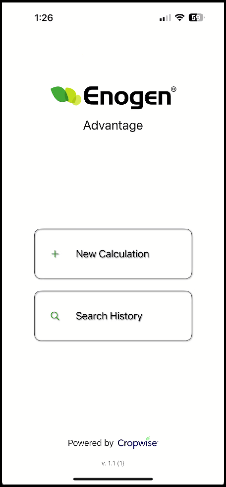 Enogen Advantage App Home Screen.png