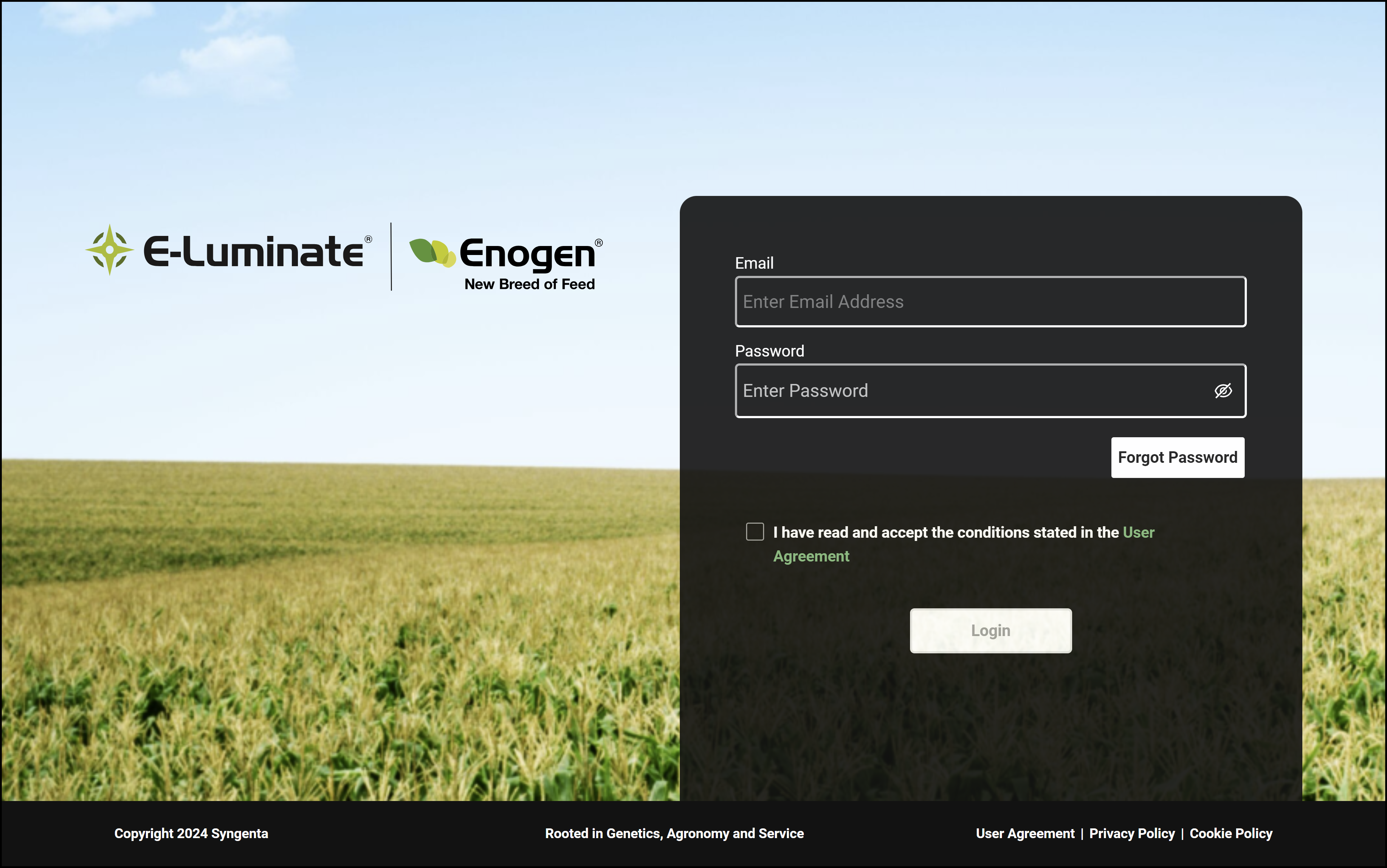 Efortuna login screen interface